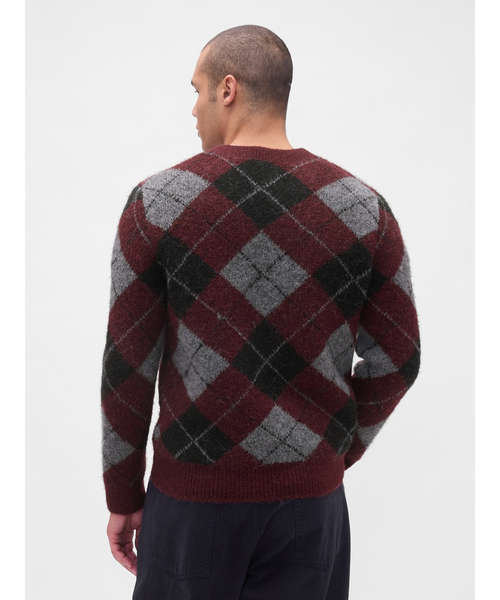 ブラッシュド アーガイルセーター（ニット/セーター）｜GAP（ギャップ