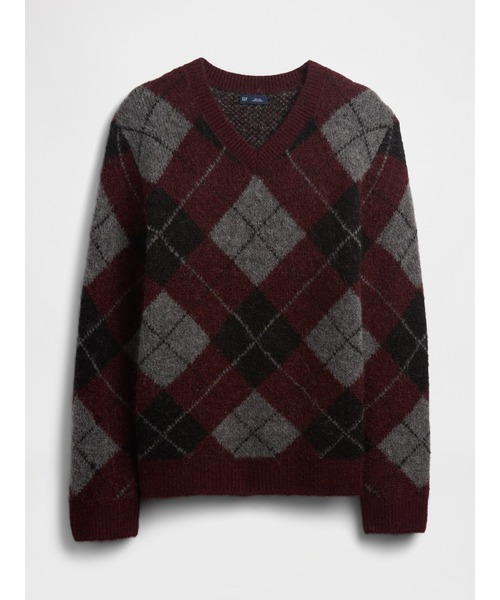 ブラッシュド アーガイルセーター（ニット/セーター）｜GAP（ギャップ