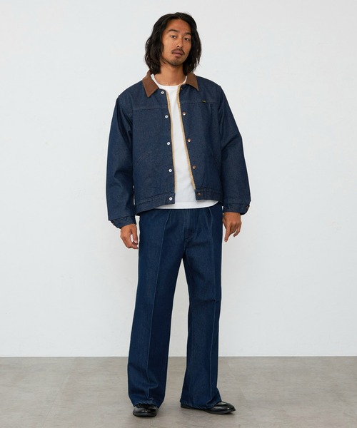 Lee(リー)の「Lee/リー【NEW】WRANCHER WIDE DENIM/ランチャーフレアーワイドデニム/センタープレス入りデニム/ワイドデニムパンツ(デニムパンツ・メンズ・ブルー/インディゴブルー・MEDIUM/LARGE/SMALL/X-LARGE)」の19枚目の写真