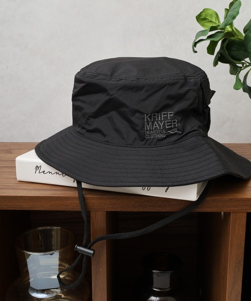 KRIFF MAYER（クリフメイヤー）の「KRIFF MAYER 撥水加工 吸汗速乾 裏地メッシュ アドベンチャー ハット帽子 男女兼用（ハット・メンズ・ベージュ/ダークグリーン/ブラック・FREE）」の2枚目の写真