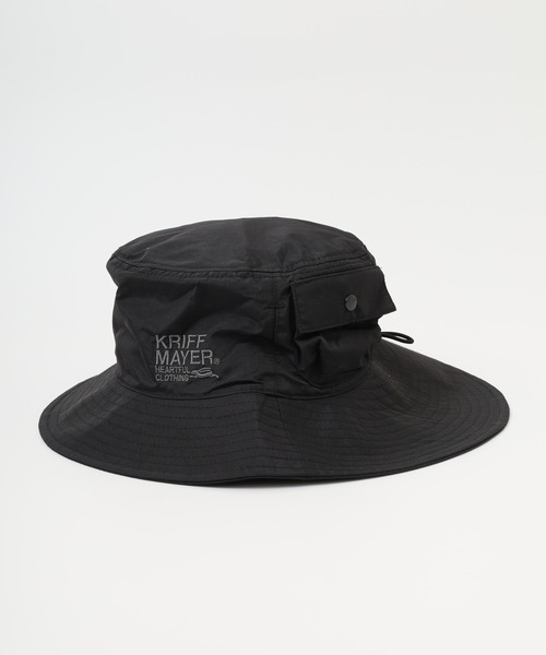 KRIFF MAYER（クリフメイヤー）の「KRIFF MAYER 撥水加工 吸汗速乾 裏地メッシュ アドベンチャー ハット帽子 男女兼用（ハット・メンズ・ベージュ/ダークグリーン/ブラック・FREE）」の5枚目の写真