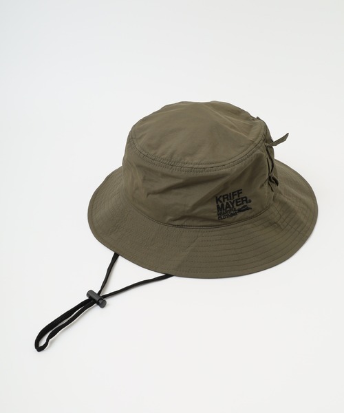 KRIFF MAYER（クリフメイヤー）の「KRIFF MAYER 撥水加工 吸汗速乾 裏地メッシュ アドベンチャー ハット帽子 男女兼用（ハット・メンズ・ベージュ/ダークグリーン/ブラック・FREE）」の6枚目の写真