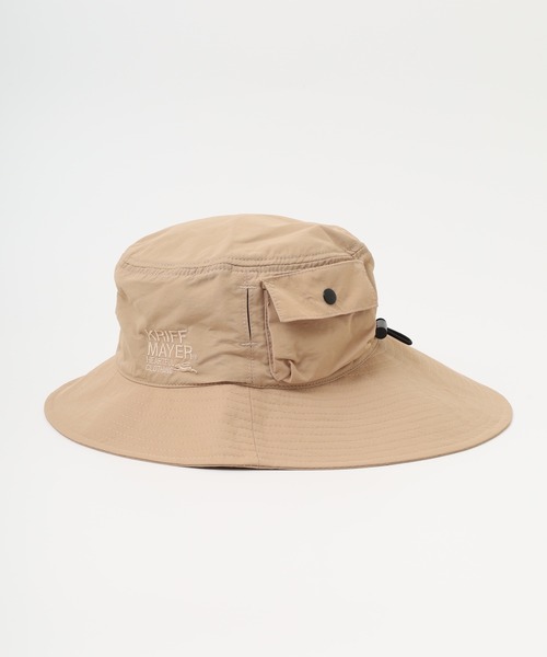 KRIFF MAYER（クリフメイヤー）の「KRIFF MAYER 撥水加工 吸汗速乾 裏地メッシュ アドベンチャー ハット帽子 男女兼用（ハット・メンズ・ベージュ/ダークグリーン/ブラック・FREE）」の11枚目の写真