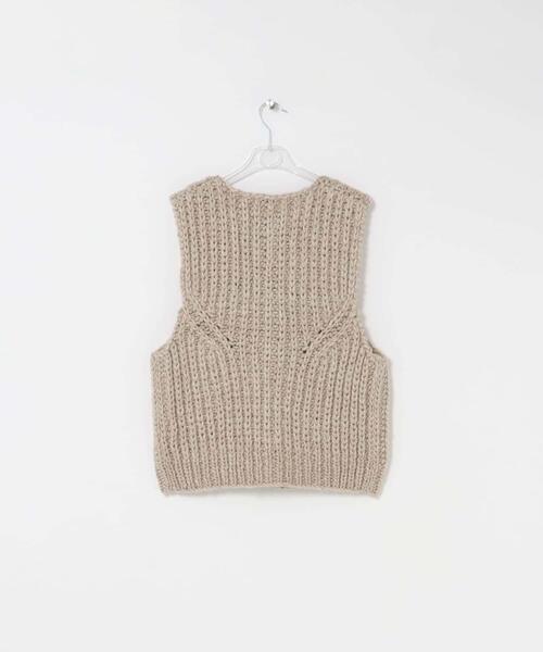LAATO（ラート）の「hand knit vest（ベスト・レディース・ブラック/オフホワイト・FREE）」の13枚目の写真