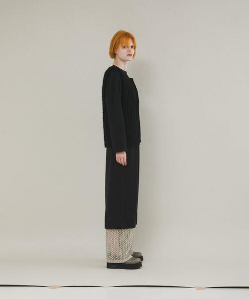 LAATO（ラート）の「hand knit vest（ベスト・レディース・ブラック/オフホワイト・FREE）」の17枚目の写真