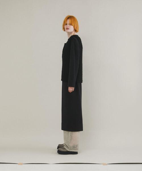 LAATO（ラート）の「hand knit vest（ベスト・レディース・ブラック/オフホワイト・FREE）」の19枚目の写真