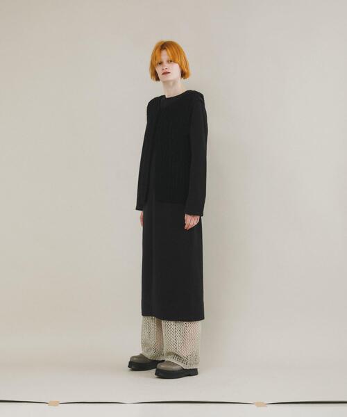 LAATO（ラート）の「hand knit vest（ベスト・レディース・ブラック/オフホワイト・FREE）」の20枚目の写真