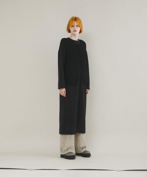 LAATO（ラート）の「hand knit vest（ベスト・レディース・ブラック/オフホワイト・FREE）」の21枚目の写真