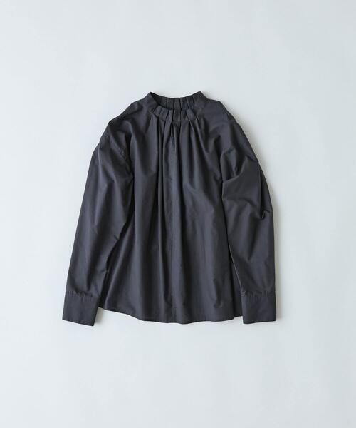 conges payes ADIEU TRISTESSE(コンジェ ペイエ アデュートリステス)の「◆タックフリルブラウス(シャツ/ブラウス・レディース・オフホワイト/チャコールグレー/チェック・38)」の6枚目の写真