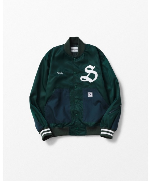 WHIZLIMITED（ウィズリミテッド）の「SEASON JACKET（スタジャン・メンズ・グリーン/ネイビー・MEDIUM/LARGE）」の3枚目の写真