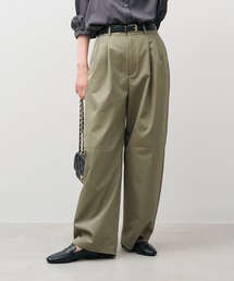 MICA&DEALパンツ　ブラック、ベージュ MICA&DEAL（マイカ＆ディール）の「サイドラインパンツ（その他