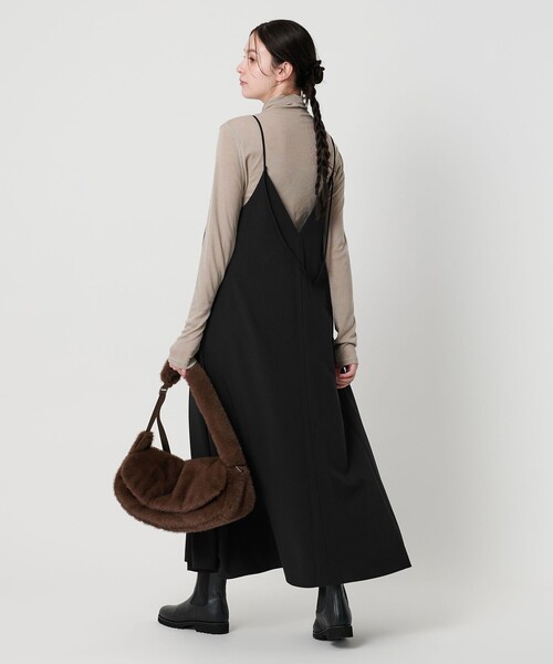 セール】ポリエステルレーヨンブレンド フレア キャミソールワンピース