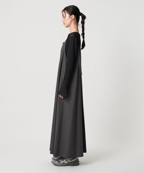 BEAUTY&YOUTH UNITED ARROWS(ビューティーアンドユースユナイテッドアローズ)の「ポリエステルレーヨンブレンド フレア キャミソールワンピース(ワンピース・レディース・ブラック/ダークグレー・M/XS/S)」の20枚目の写真