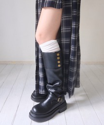 mellowneon（メロウネオン）の「2way厚底ギャザーロングブーツ（ブーツ）」