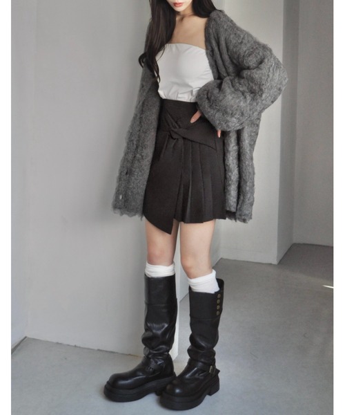 セール】2way厚底ギャザーロングブーツ（ブーツ）｜mellowneon