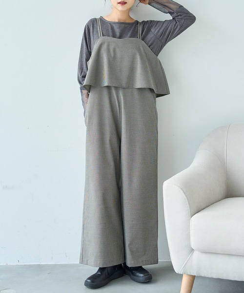 フリルデザイン オールインワン【588099】（サロペット