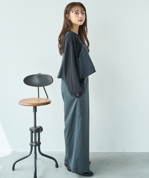 フリルデザイン オールインワン【588099】（サロペット/オーバーオール