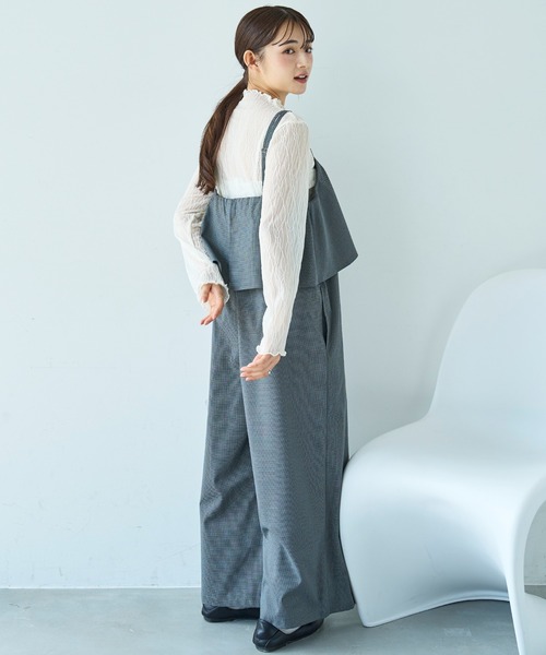 フリルデザイン オールインワン【588099】（サロペット/オーバーオール