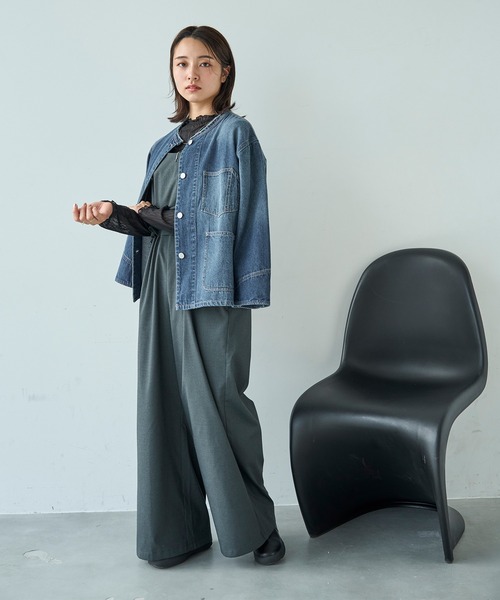 フリルデザイン オールインワン【588099】（サロペット