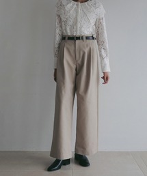 【CLANE】クラネ ベージュ系 パンツ レディース 0サイズ【新品】 CLANE パンツ 「CLANE/クラネ」BRIGHT JERSEY PANTS/パンツ