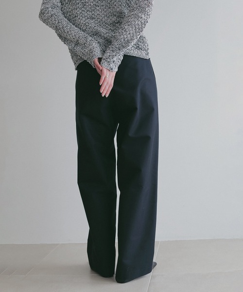 MANOF(マノフ)の「2TUCK CHINO PANTS(チノパンツ・レディース・ベージュ/ミント/ブラック・S/M)」の19枚目の写真