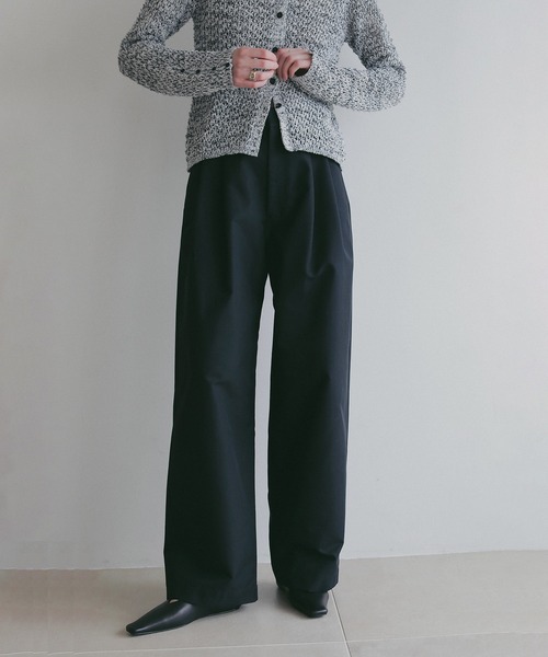 MANOF(マノフ)の「2TUCK CHINO PANTS(チノパンツ・レディース・ベージュ/ミント/ブラック・S/M)」の17枚目の写真