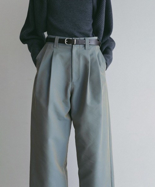 MANOF(マノフ)の「2TUCK CHINO PANTS(チノパンツ・レディース・ベージュ/ミント/ブラック・S/M)」の7枚目の写真