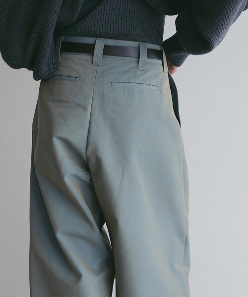 MANOF(マノフ)の「2TUCK CHINO PANTS(チノパンツ・レディース・ベージュ/ミント/ブラック・S/M)」の8枚目の写真