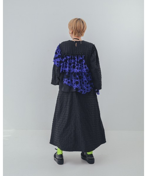 unica(ユニカ)の「シャワードットレイヤードワンピース(ワンピース・レディース・オフホワイト/ブルー・F)」の15枚目の写真