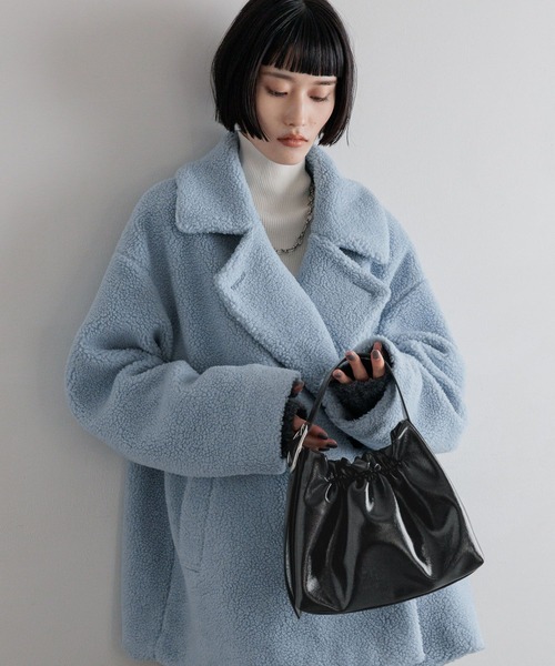 LOWRYS FARM（ローリーズファーム）の「ギャザーミニハンドルショルダー　600866（ショルダーバッグ・レディース・アイボリー/ブラック/ブラウン・FREE）」の8枚目の写真