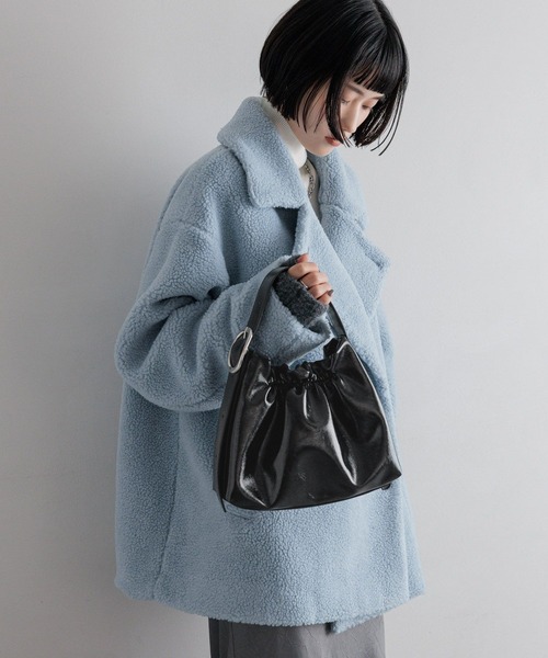 LOWRYS FARM（ローリーズファーム）の「ギャザーミニハンドルショルダー　600866（ショルダーバッグ・レディース・アイボリー/ブラック/ブラウン・FREE）」の9枚目の写真