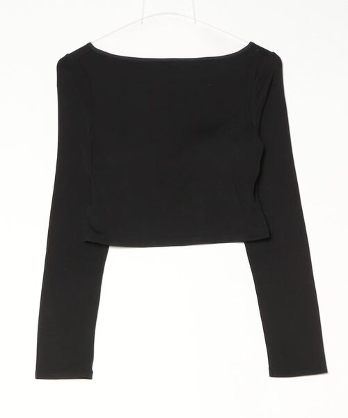 セール】determ/ デターム/Collagen Piping Detail Open-Back Top（T