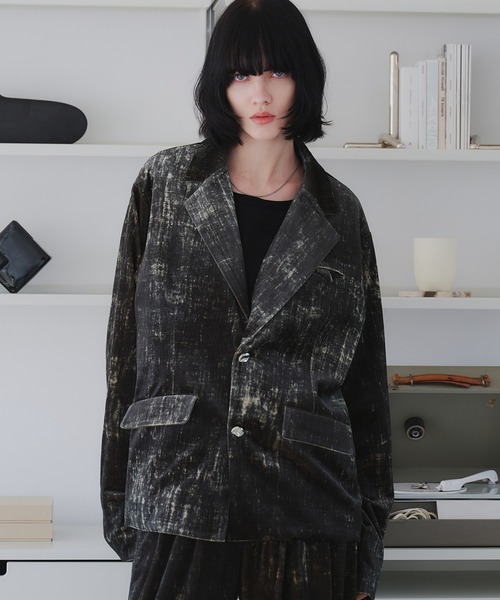 セール】SINGLE-BREASTED DESIGN TAILORED JACKET/シングルブレスト