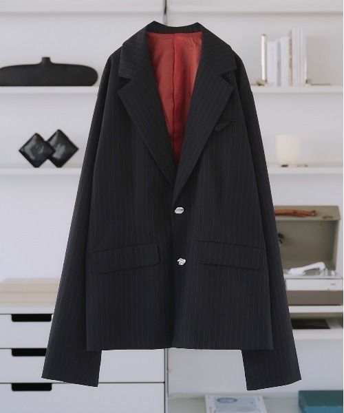 ストラスブルゴ　テーラードジャケット シングルブレスト SINGLE-BREASTED DESIGN TAILORED JACKET/シングルブレスト