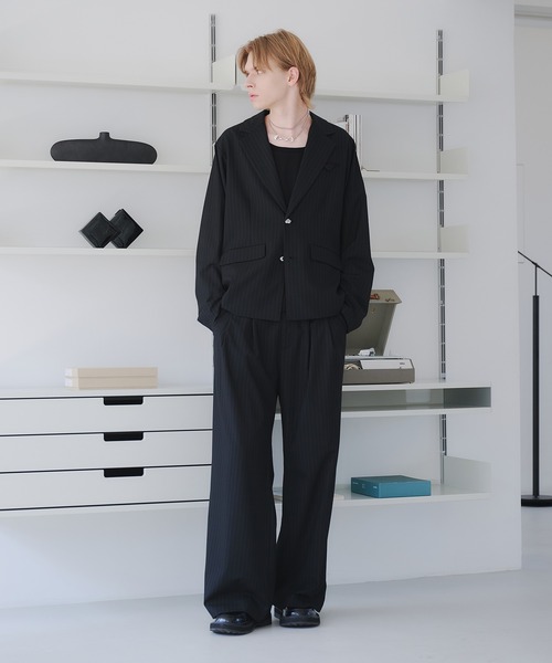 SINGLE-BREASTED DESIGN TAILORED JACKET/シングルブレスト