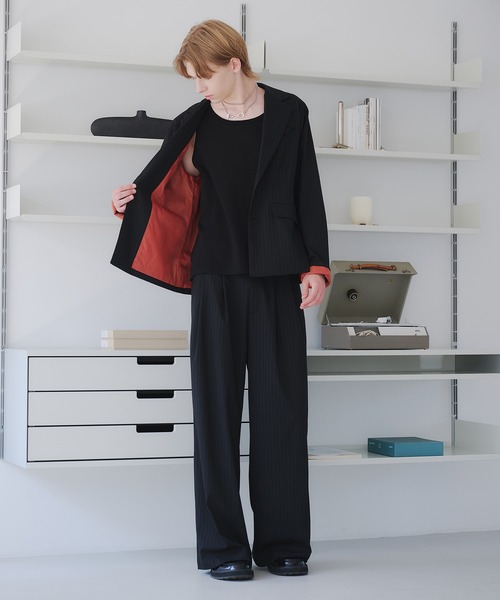 SINGLE-BREASTED DESIGN TAILORED JACKET/シングルブレスト