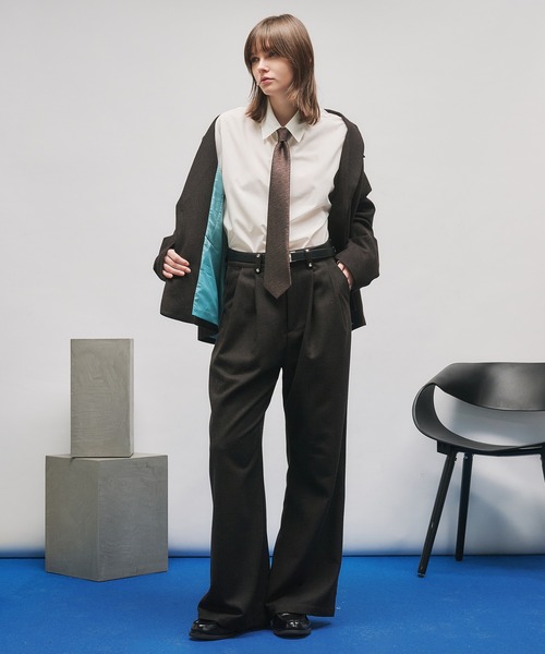 SINGLE-BREASTED DESIGN TAILORED JACKET/シングルブレストデザイン