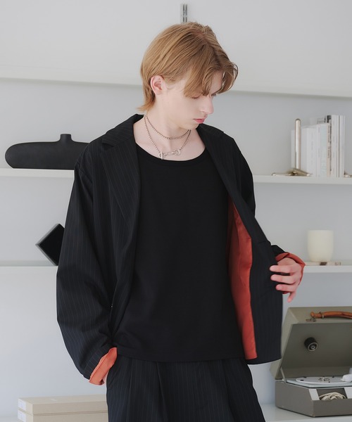 SINGLE-BREASTED DESIGN TAILORED JACKET/シングルブレスト