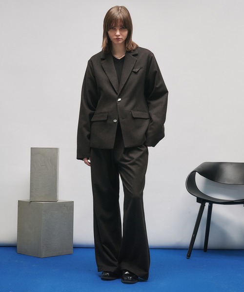 SINGLE-BREASTED DESIGN TAILORED JACKET/シングルブレストデザイン
