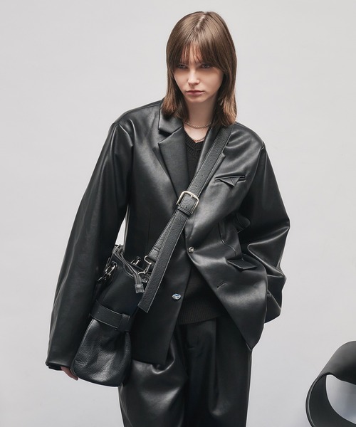 セール】SINGLE-BREASTED DESIGN TAILORED JACKET/シングルブレスト