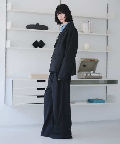 SINGLE-BREASTED DESIGN TAILORED JACKET/シングルブレスト