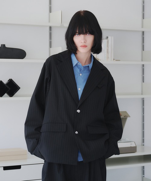 SINGLE-BREASTED DESIGN TAILORED JACKET/シングルブレスト