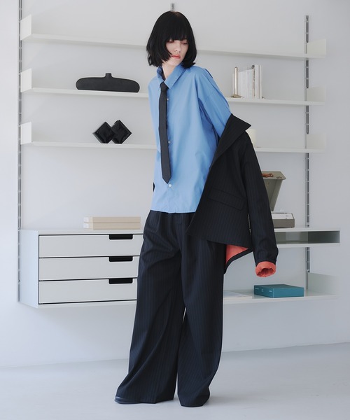 selle glant（セレグランテ）の「SINGLE-BREASTED DESIGN TAILORED JACKET/シングルブレストデザインテーラードジャケット【SET-UP着用可】（テーラードジャケット・メンズ・ブラック系/ブラック/グレー/ダークブラウン系/ブラック系1/ブラック系2・SMALL/MEDIUM/LARGE）」の20枚目の写真