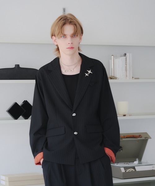 SINGLE-BREASTED DESIGN TAILORED JACKET/シングルブレスト