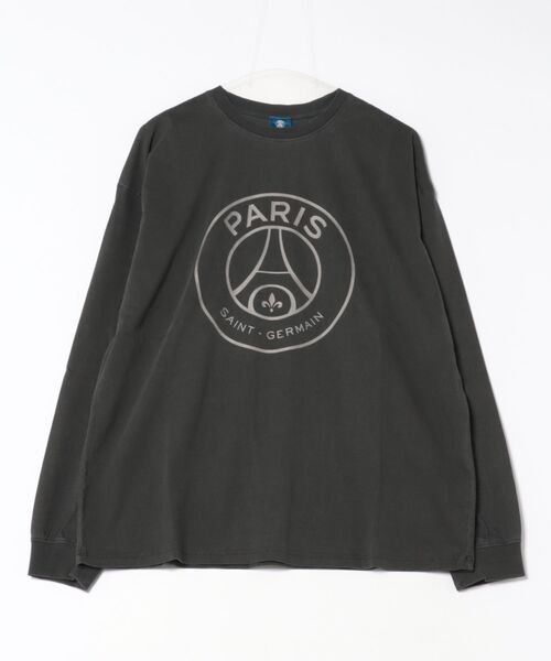PARIS SAINT-GERMAIN（パリサンジェルマン）の「Paris Saint-Germain ピグメントロングスリーブTシャツ（Tシャツ/カットソー・レディース・スミクロ/ブラック系その他・M/L/XL）」の5枚目の写真
