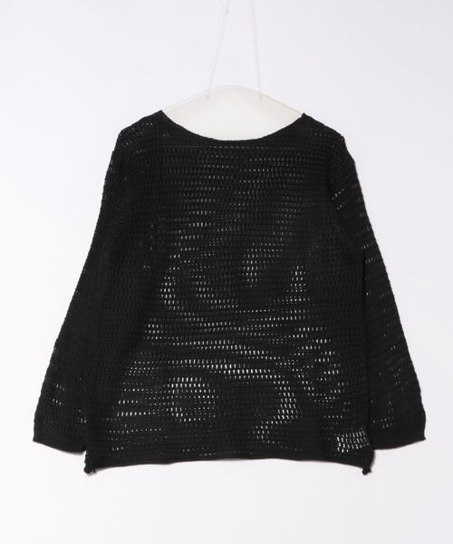 H.TOKYO（エイチトウキョウ）の「メッシュ編み ウエストリボン チュニック丈ニット（ニット/セーター・レディース・ベージュ/ホワイト/ブラック・FREE）」の11枚目の写真