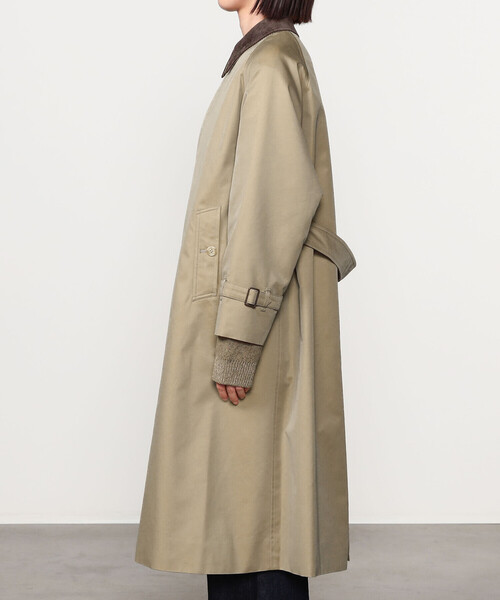 GYMPHLEX(ジムフレックス)の「Gymphlex | ベルテッドバルマカーンコート WOMEN(ステンカラーコート・レディース・ベージュ・12)」の11枚目の写真