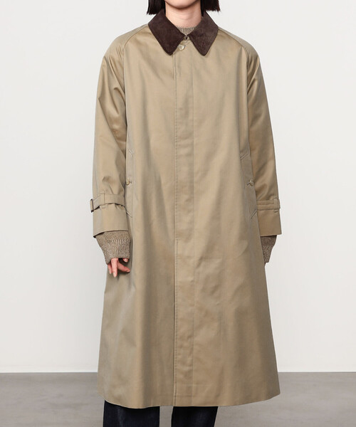 GYMPHLEX(ジムフレックス)の「Gymphlex | ベルテッドバルマカーンコート WOMEN(ステンカラーコート・レディース・ベージュ・12)」の13枚目の写真