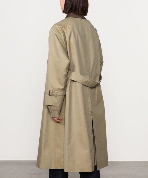 GYMPHLEX(ジムフレックス)の「Gymphlex | ベルテッドバルマカーンコート WOMEN(ステンカラーコート・レディース・ベージュ・12)」の15枚目の写真