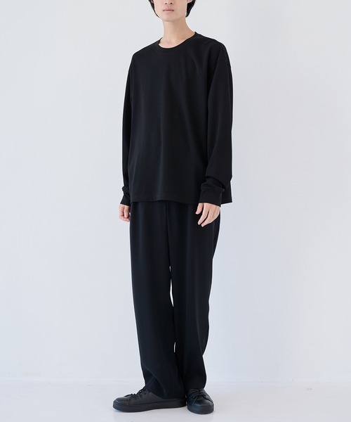ATTACHMENT（アタッチメント）の「【ATTACHMENT/アタッチメント】COTTON DOUBLE FACE OVERSIZED L/S TEE（Tシャツ/カットソー・メンズ・ブラック/チャコールグレー/ホワイト・2/3）」の19枚目の写真